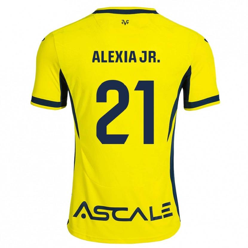 Danxen Børn Alexia Blanco Llacuno #21 Gul Sort Rød Hjemmebane Spillertrøjer 2026/27 Trøje T-Shirt