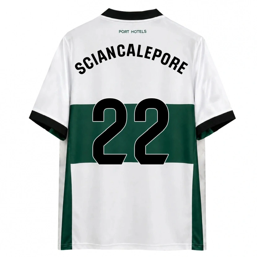Danxen Børn Mateo Sciancalepore #22 Grøn Hvid Rød Hjemmebane Spillertrøjer 2026/27 Trøje T-Shirt