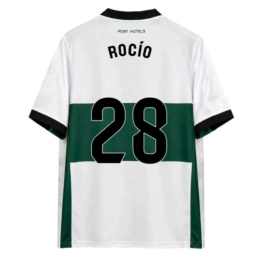 Danxen Børn Rocío Rodríguez Jiménez #28 Grøn Hvid Rød Hjemmebane Spillertrøjer 2026/27 Trøje T-Shirt