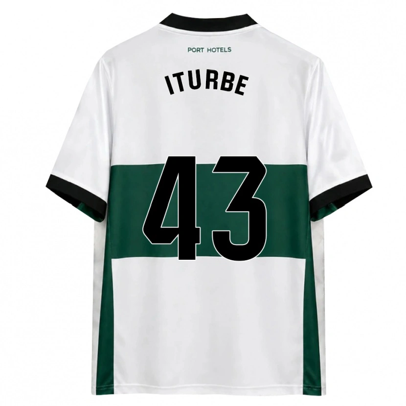 Danxen Børn Alejandro Iturbe #43 Grøn Hvid Rød Hjemmebane Spillertrøjer 2026/27 Trøje T-Shirt
