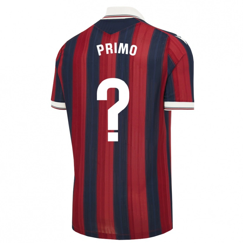 Danxen Børn Álex Primo #0 Midnatsblå Rød Hjemmebane Spillertrøjer 2026/27 Trøje T-Shirt