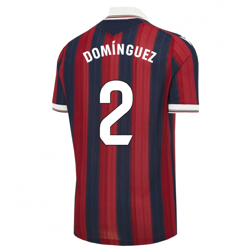 Danxen Børn Ángel Domínguez #2 Midnatsblå Rød Hjemmebane Spillertrøjer 2026/27 Trøje T-Shirt