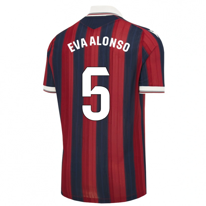 Danxen Børn Eva Alonso #5 Midnatsblå Rød Hjemmebane Spillertrøjer 2026/27 Trøje T-Shirt