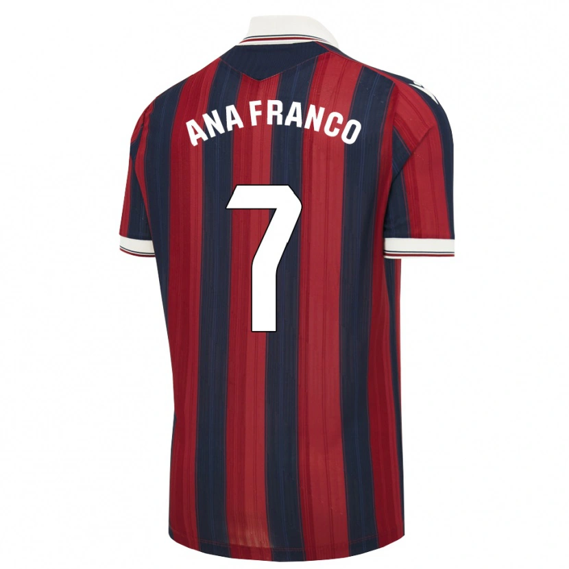 Danxen Børn Ana Franco De La Vega #7 Midnatsblå Rød Hjemmebane Spillertrøjer 2026/27 Trøje T-Shirt