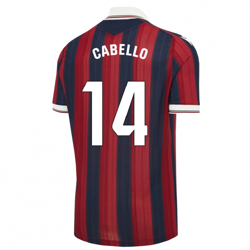 Danxen Børn Jorge Cabello #14 Midnatsblå Rød Hjemmebane Spillertrøjer 2026/27 Trøje T-Shirt