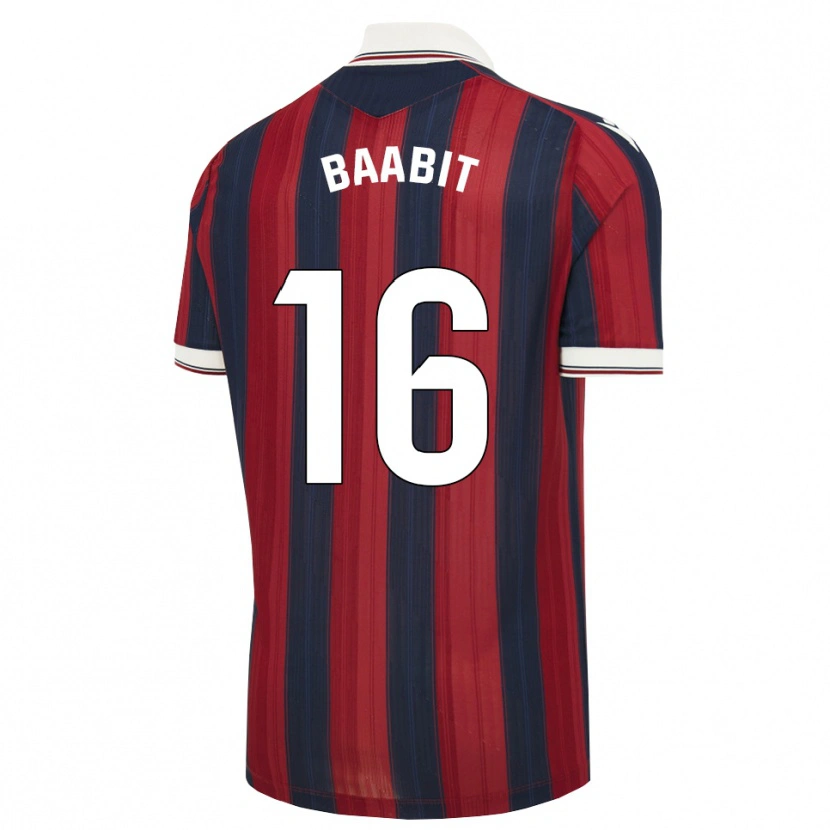 Danxen Børn Adam Baabit #16 Midnatsblå Rød Hjemmebane Spillertrøjer 2026/27 Trøje T-Shirt
