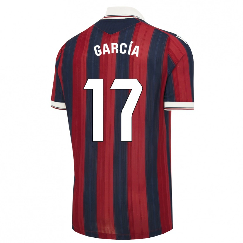 Danxen Børn Víctor García #17 Midnatsblå Rød Hjemmebane Spillertrøjer 2026/27 Trøje T-Shirt