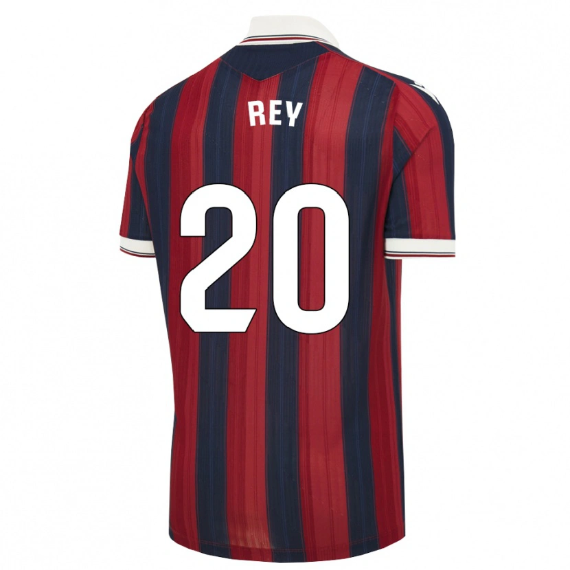 Danxen Børn Oriol Rey #20 Midnatsblå Rød Hjemmebane Spillertrøjer 2026/27 Trøje T-Shirt