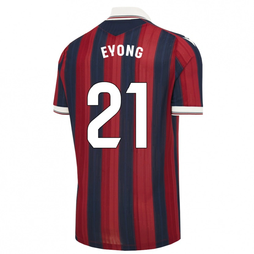Danxen Børn Karl Etta Eyong #21 Midnatsblå Rød Hjemmebane Spillertrøjer 2026/27 Trøje T-Shirt