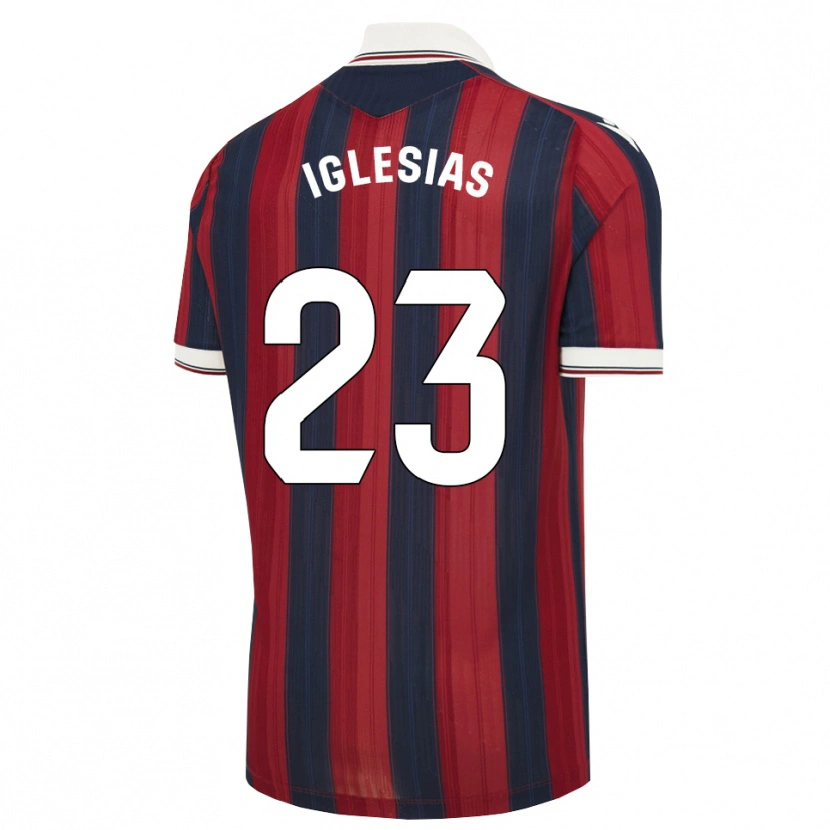 Danxen Børn Dylan Iglesias #23 Midnatsblå Rød Hjemmebane Spillertrøjer 2026/27 Trøje T-Shirt