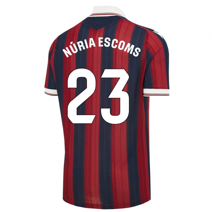 Danxen Børn Núria Escoms #23 Midnatsblå Rød Hjemmebane Spillertrøjer 2026/27 Trøje T-Shirt