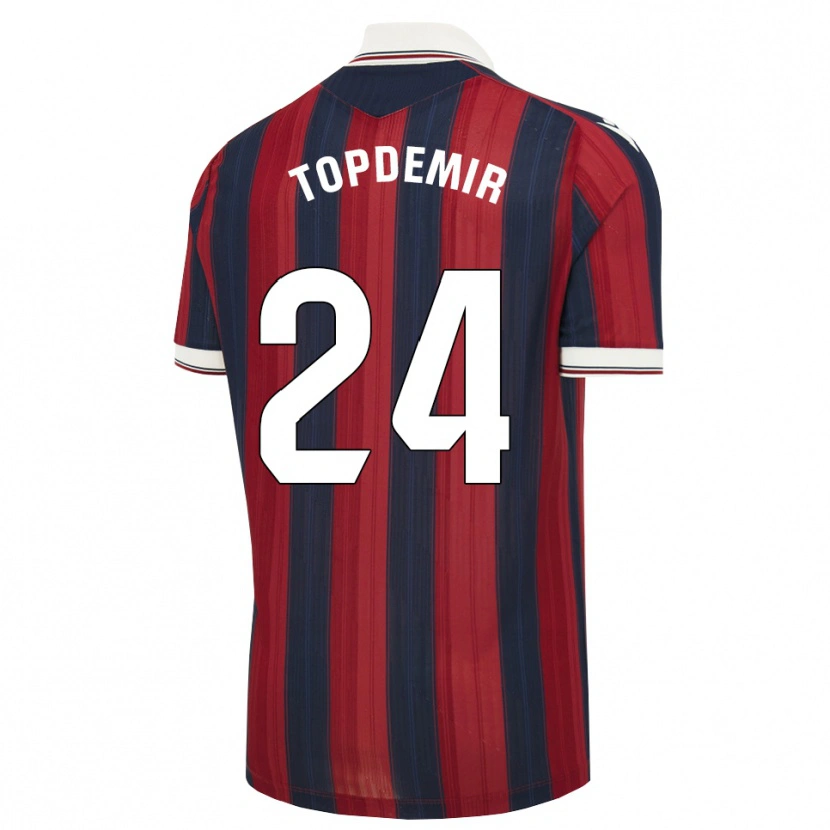 Danxen Børn Karan Topdemir #24 Midnatsblå Rød Hjemmebane Spillertrøjer 2026/27 Trøje T-Shirt