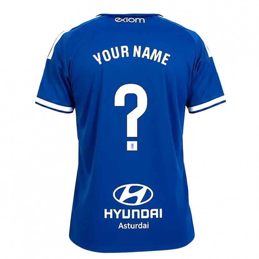 Danxen Børn Dit Navn #0 Mediumblå Hvid Hjemmebane Spillertrøjer 2026/27 Trøje T-Shirt