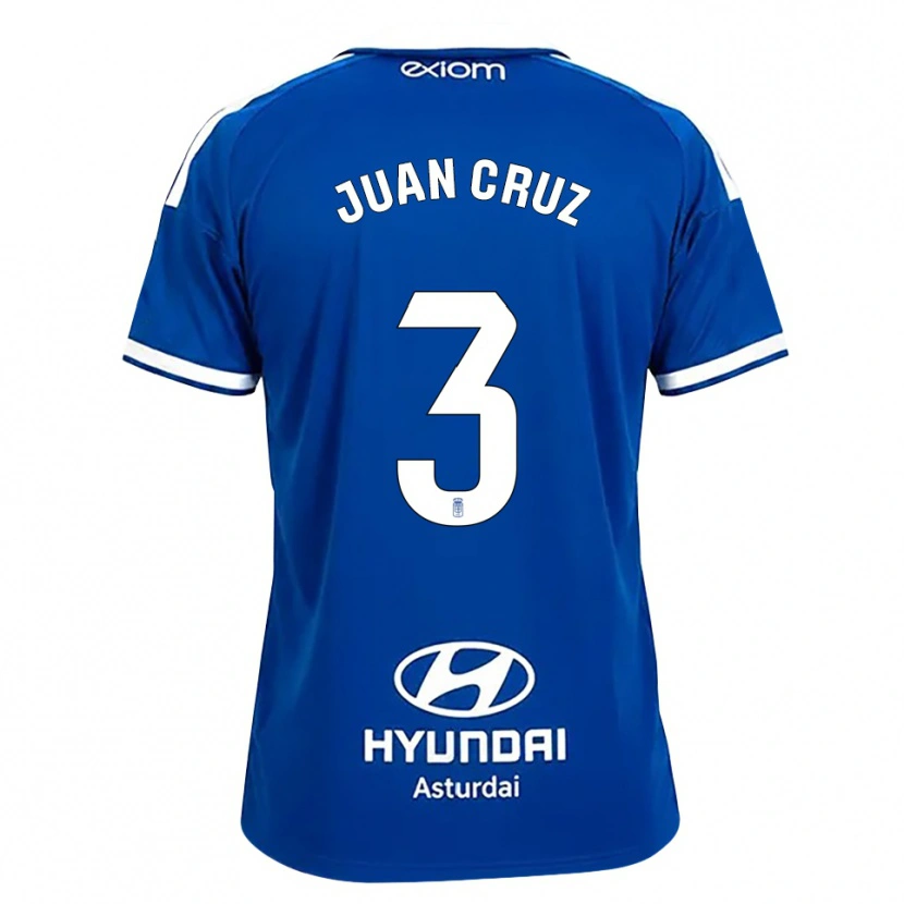 Danxen Børn Juan Cruz #3 Mediumblå Hvid Hjemmebane Spillertrøjer 2026/27 Trøje T-Shirt