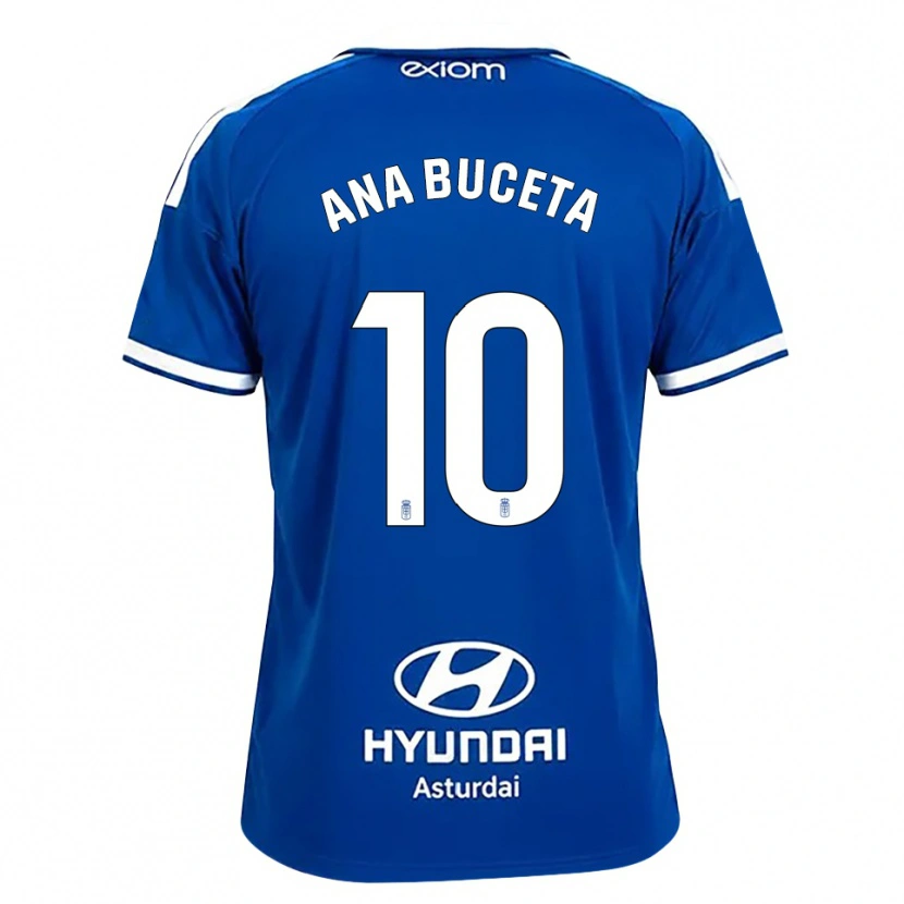 Danxen Børn Ana Buceta #10 Mediumblå Hvid Hjemmebane Spillertrøjer 2026/27 Trøje T-Shirt