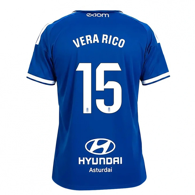 Danxen Børn Vera Rico #15 Mediumblå Hvid Hjemmebane Spillertrøjer 2026/27 Trøje T-Shirt