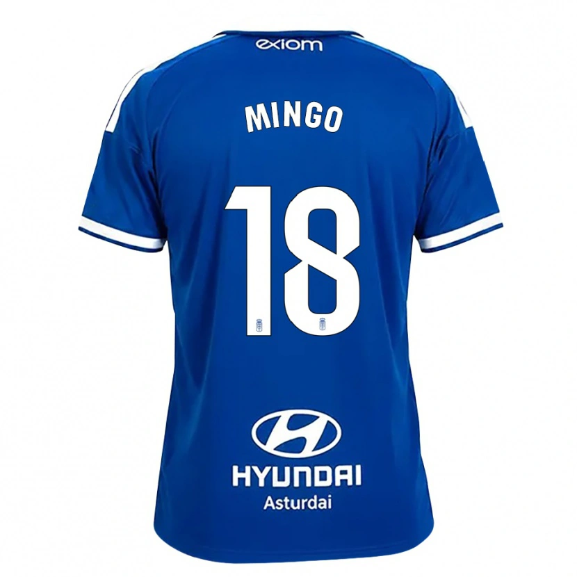Danxen Børn Víctor Mingo #18 Mediumblå Hvid Hjemmebane Spillertrøjer 2026/27 Trøje T-Shirt