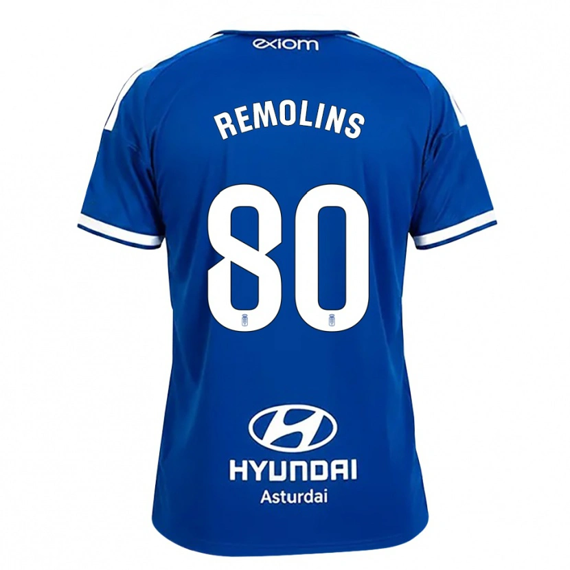 Danxen Børn Ot Remolins #80 Mediumblå Hvid Hjemmebane Spillertrøjer 2026/27 Trøje T-Shirt