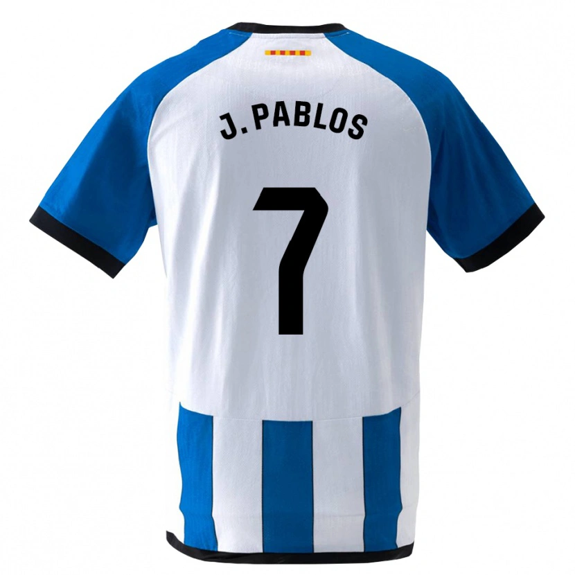 Danxen Børn Judith Pablos Garrido #7 Kongeblå Hvid Hjemmebane Spillertrøjer 2026/27 Trøje T-Shirt