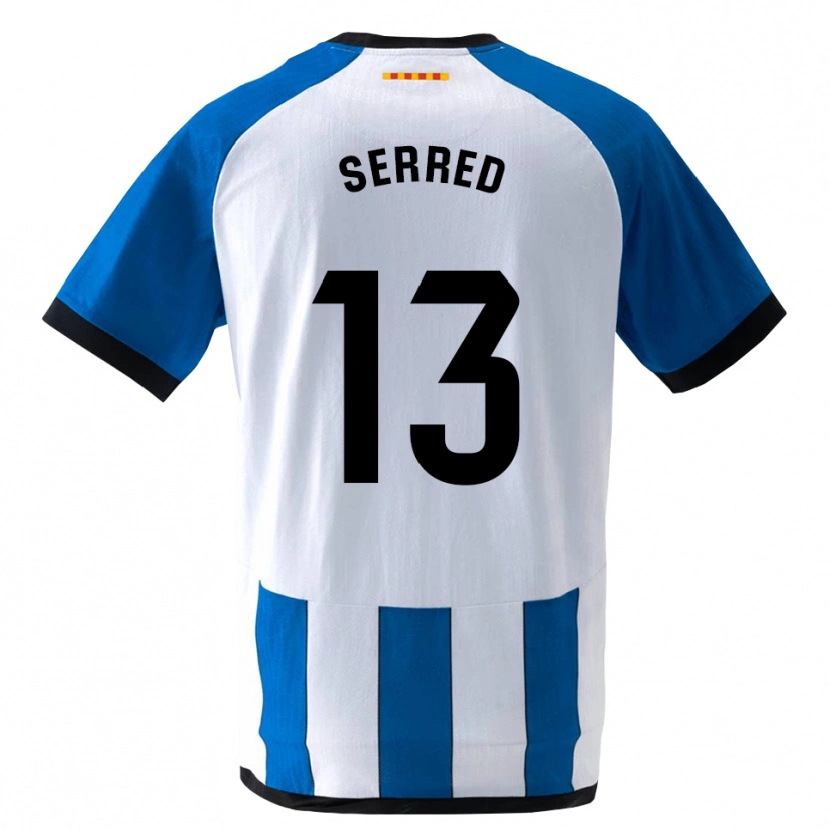 Danxen Børn Llorenç Serred #13 Kongeblå Hvid Hjemmebane Spillertrøjer 2026/27 Trøje T-Shirt