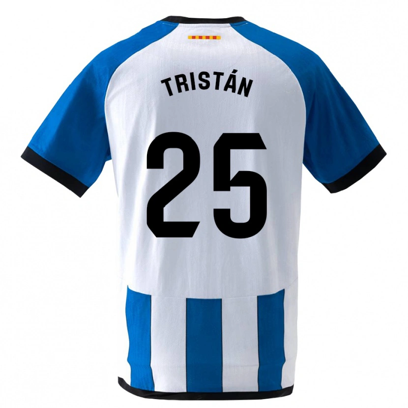 Danxen Børn Pol Tristán #25 Kongeblå Hvid Hjemmebane Spillertrøjer 2026/27 Trøje T-Shirt