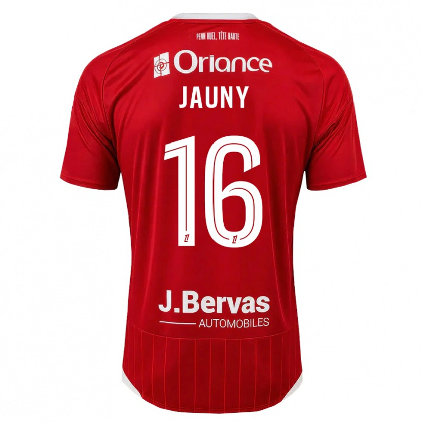 Danxen Børn Noah Jauny #16 Hvid Rød Hjemmebane Spillertrøjer 2026/27 Trøje T-Shirt