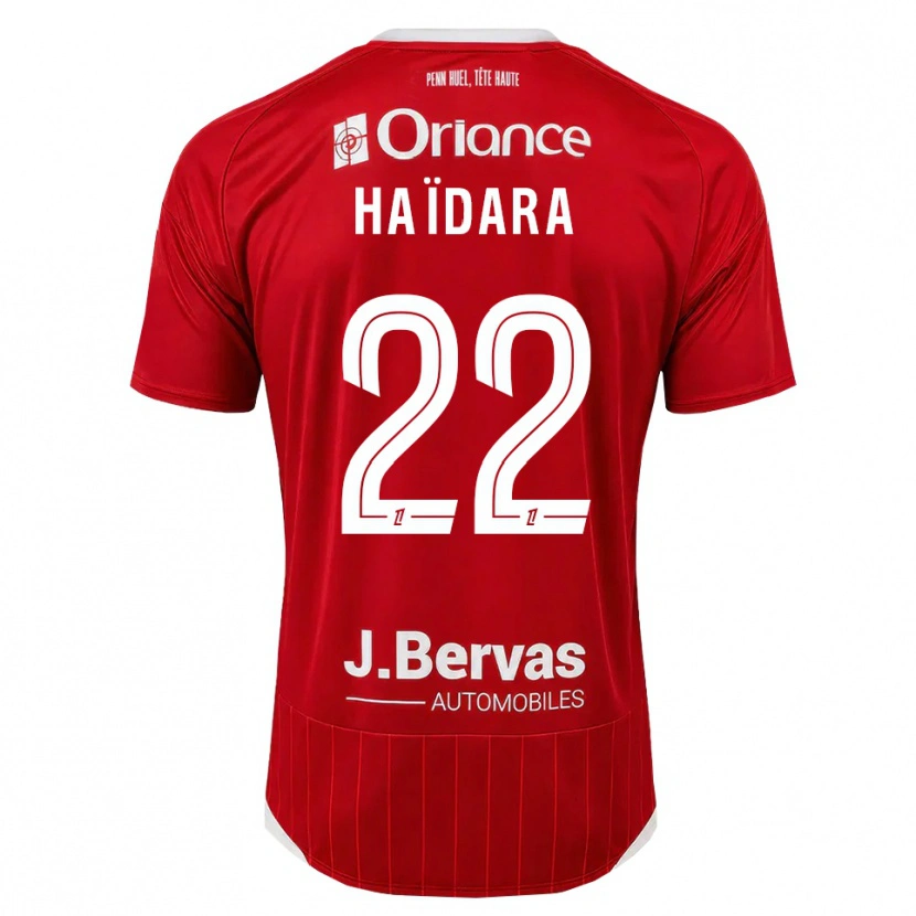 Danxen Børn Massadio Haidara #22 Hvid Rød Hjemmebane Spillertrøjer 2026/27 Trøje T-Shirt