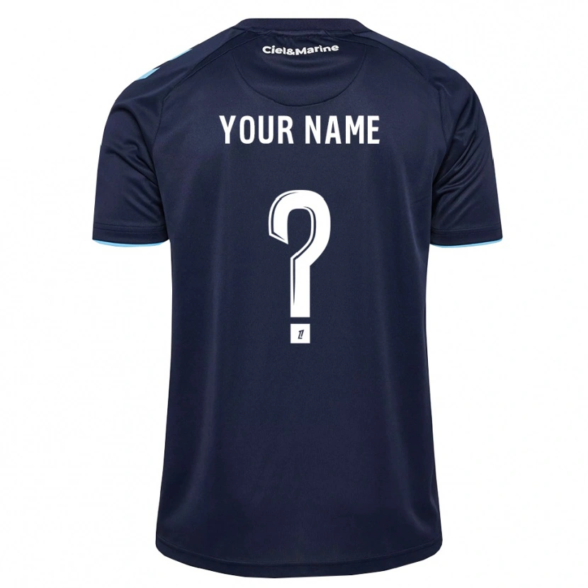 Danxen Børn Dit Navn #0 Kornblomstblå Midnatsblå Hjemmebane Spillertrøjer 2026/27 Trøje T-Shirt
