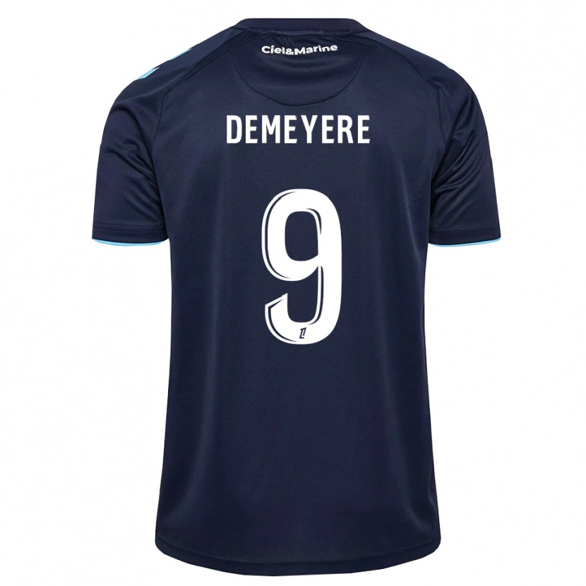 Danxen Børn Silke Demeyere #9 Kornblomstblå Midnatsblå Hjemmebane Spillertrøjer 2026/27 Trøje T-Shirt