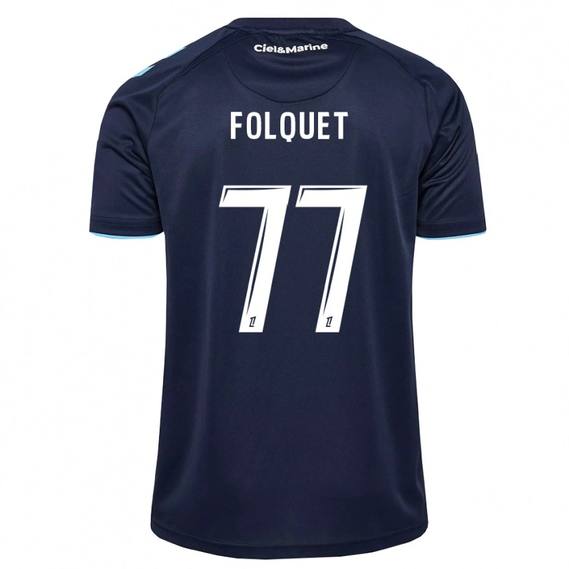 Danxen Børn Magnaba Folquet #77 Kornblomstblå Midnatsblå Hjemmebane Spillertrøjer 2026/27 Trøje T-Shirt