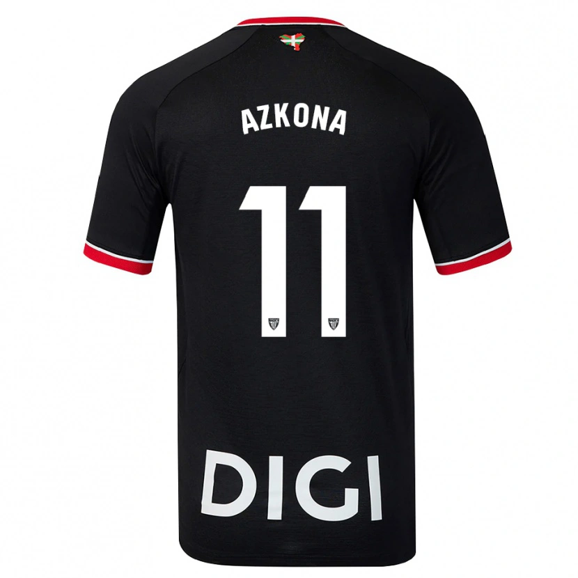 Danxen Børn Ane Azkona Fuente #11 Sort Hvid Rød Udebane Spillertrøjer 2026/27 Trøje T-Shirt