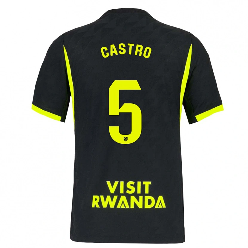 Danxen Børn Oscar Castro #5 Lysegrøn Sort Udebane Spillertrøjer 2026/27 Trøje T-Shirt