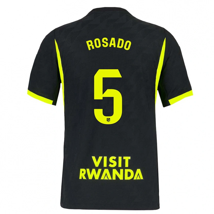 Danxen Børn Diego Rosado #5 Lysegrøn Sort Udebane Spillertrøjer 2026/27 Trøje T-Shirt