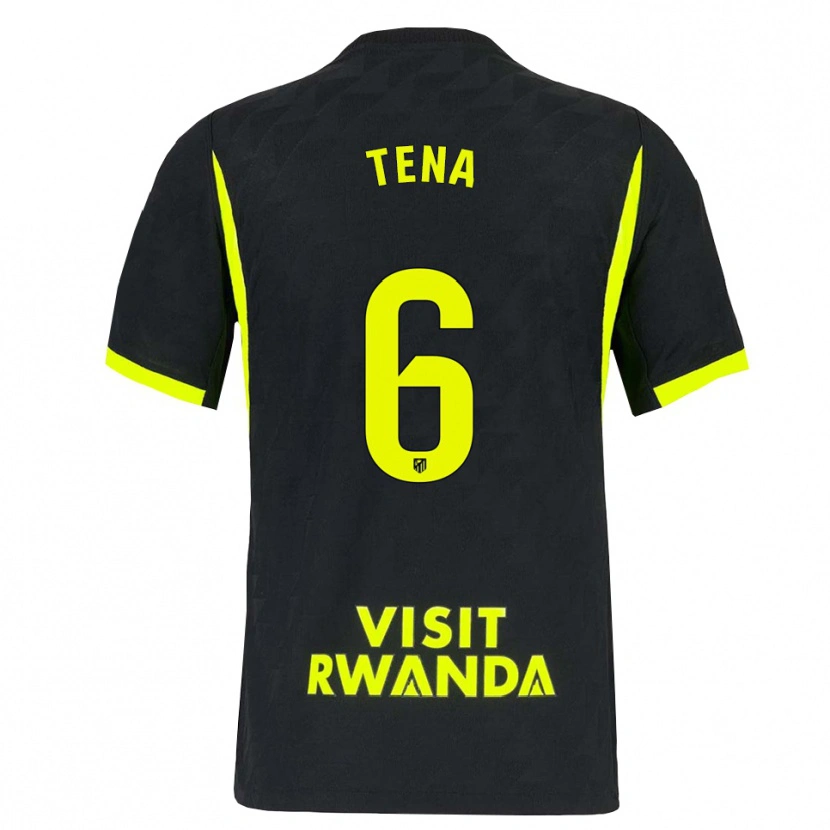 Danxen Børn Javi Tena #6 Lysegrøn Sort Udebane Spillertrøjer 2026/27 Trøje T-Shirt