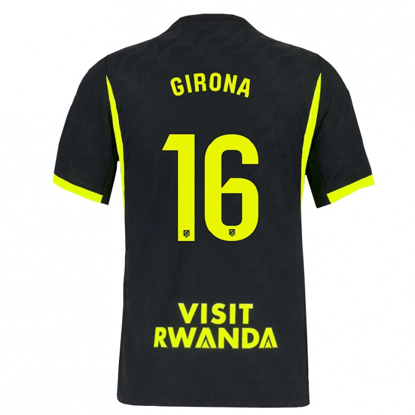 Danxen Børn Raúl Girona #16 Lysegrøn Sort Udebane Spillertrøjer 2026/27 Trøje T-Shirt