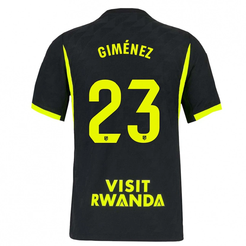 Danxen Børn Carlos Giménez #23 Lysegrøn Sort Udebane Spillertrøjer 2026/27 Trøje T-Shirt