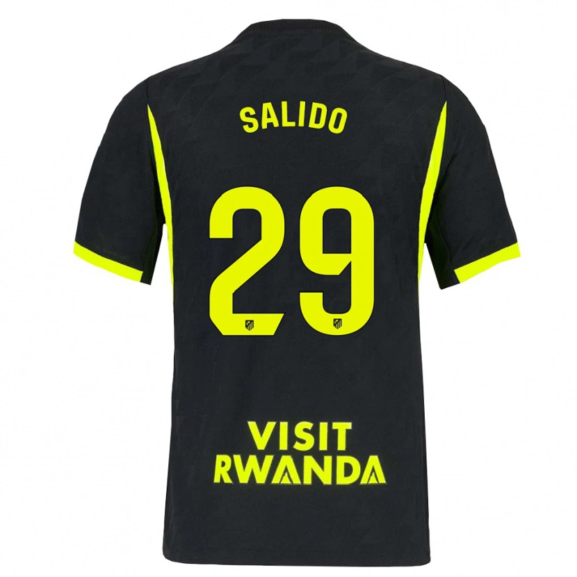 Danxen Børn Alberto Salido #29 Lysegrøn Sort Udebane Spillertrøjer 2026/27 Trøje T-Shirt