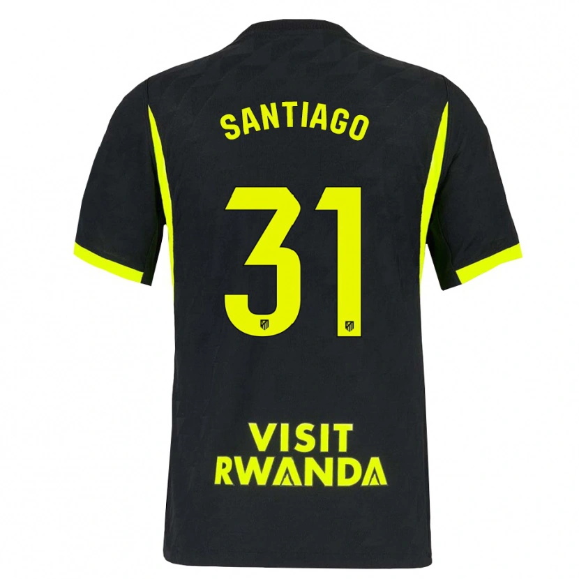 Danxen Børn Abraham Santiago #31 Lysegrøn Sort Udebane Spillertrøjer 2026/27 Trøje T-Shirt