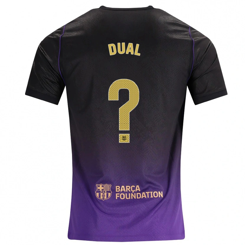 Danxen Børn Wesley Dual #0 Lilla Gul Sort Udebane Spillertrøjer 2026/27 Trøje T-Shirt