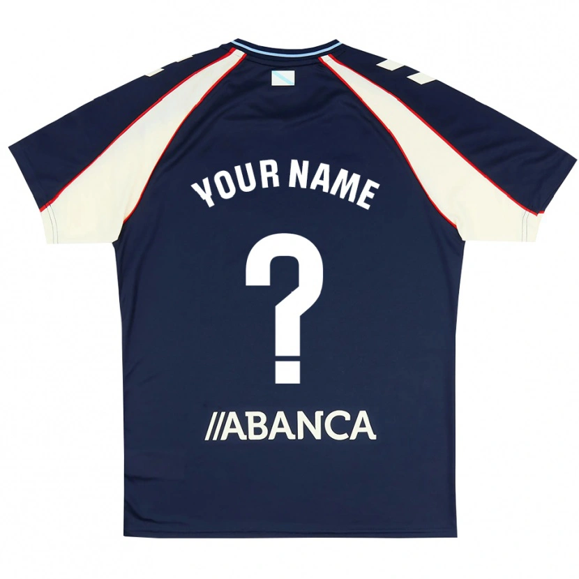 Danxen Børn Dit Navn #0 Kongeblå Rød Hvid Udebane Spillertrøjer 2026/27 Trøje T-Shirt