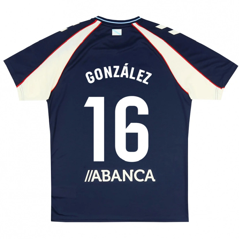 Danxen Børn Hugo González #16 Kongeblå Rød Hvid Udebane Spillertrøjer 2026/27 Trøje T-Shirt