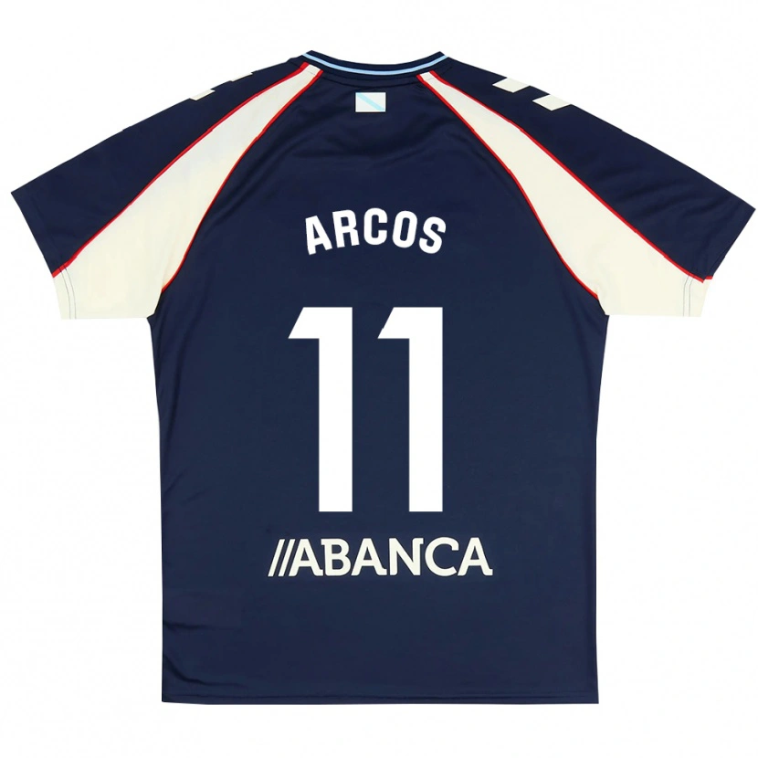 Danxen Børn Ángel Arcos #11 Kongeblå Rød Hvid Udebane Spillertrøjer 2026/27 Trøje T-Shirt