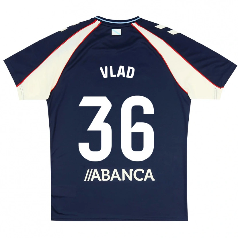 Danxen Børn Vladimir Henrique Silva #36 Kongeblå Rød Hvid Udebane Spillertrøjer 2026/27 Trøje T-Shirt