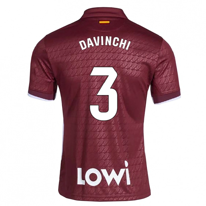 Danxen Børn David Cordón Mancha #3 Mørkerød Hvid Udebane Spillertrøjer 2026/27 Trøje T-Shirt