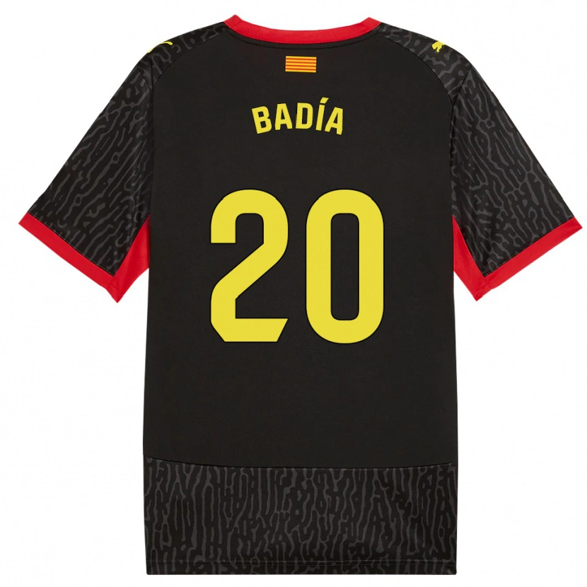 Danxen Børn Guillem Badia #20 Sort Gul Rød Udebane Spillertrøjer 2026/27 Trøje T-Shirt