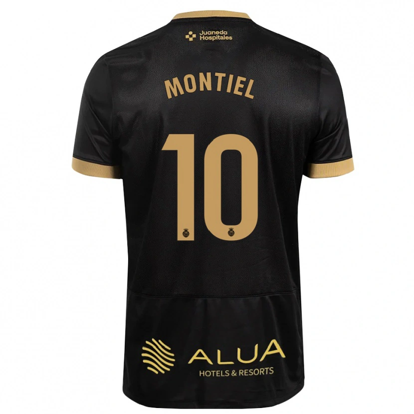 Danxen Børn Luis Montiel #10 Sort Sandfarvet Burlywood Udebane Spillertrøjer 2026/27 Trøje T-Shirt