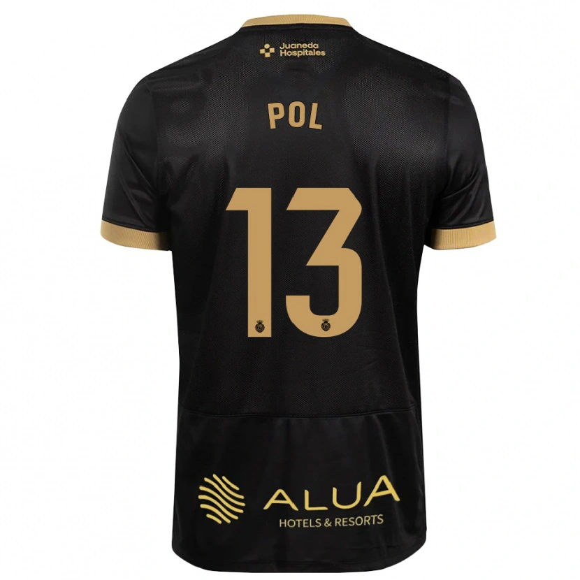 Danxen Børn Joan Pol #13 Sort Sandfarvet Burlywood Udebane Spillertrøjer 2026/27 Trøje T-Shirt