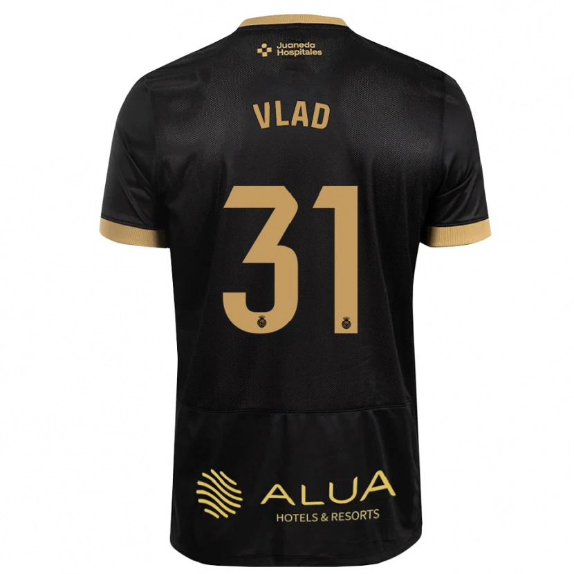 Danxen Børn Rares Vlad #31 Sort Sandfarvet Burlywood Udebane Spillertrøjer 2026/27 Trøje T-Shirt