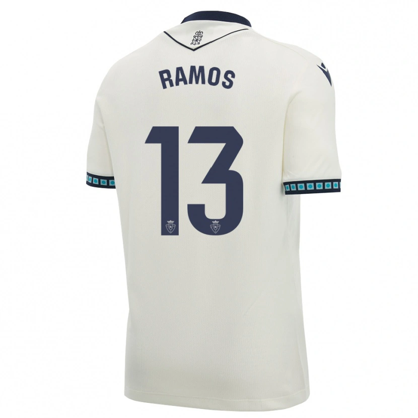 Danxen Børn Darío Ramos #13 Hvid Sort Lys Himmelblå Udebane Spillertrøjer 2026/27 Trøje T-Shirt
