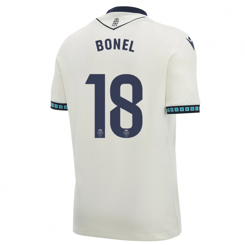 Danxen Børn Aimar Bonel #18 Hvid Sort Lys Himmelblå Udebane Spillertrøjer 2026/27 Trøje T-Shirt